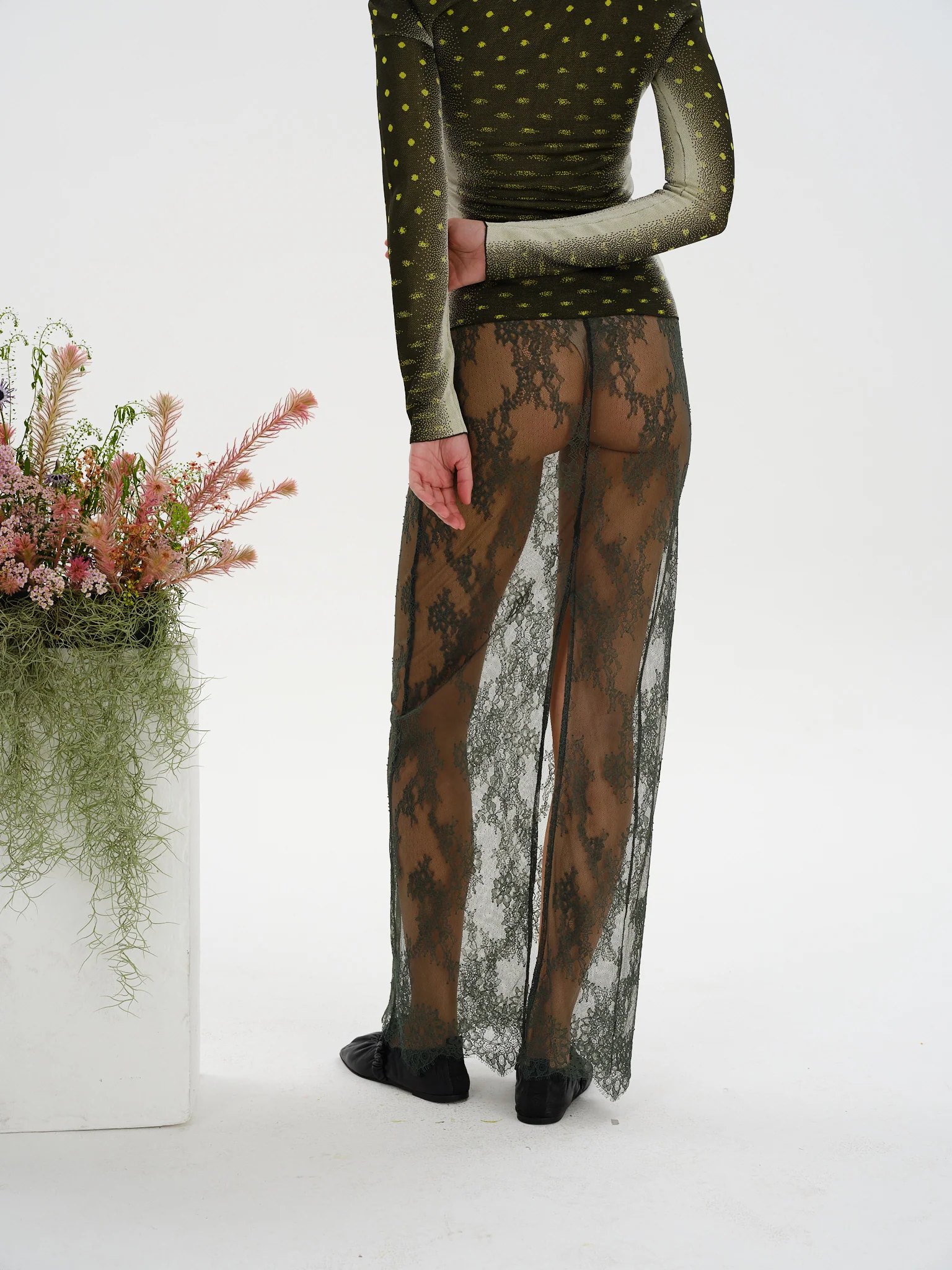 ALLISON LACE LONG SKIRT - Image 4