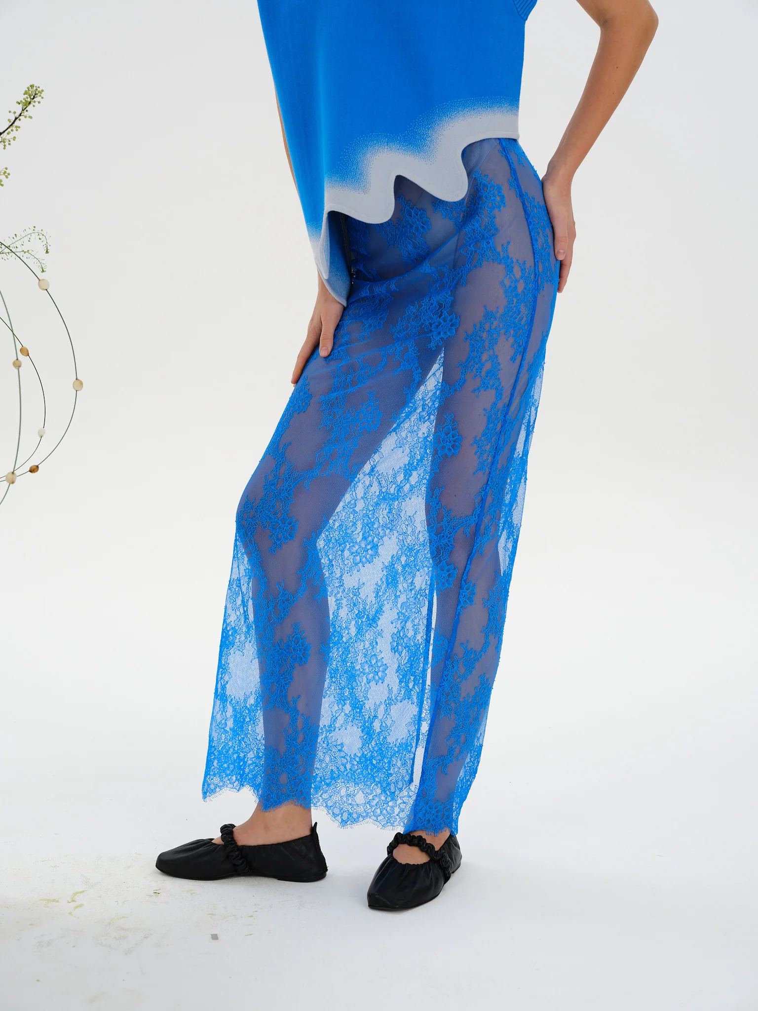 ALLISON LACE LONG SKIRT - Image 5
