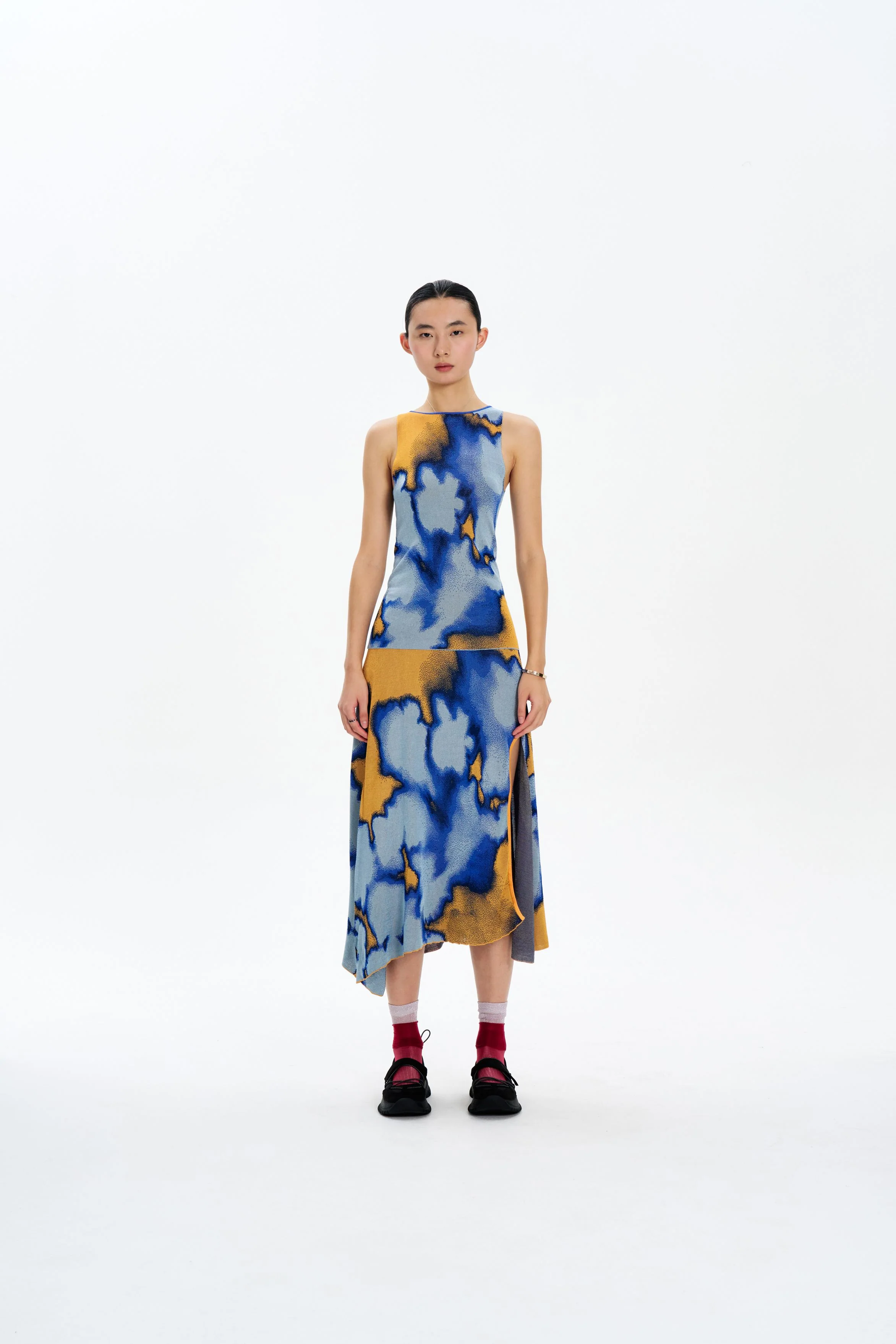AUDREY TIE-DYE MAXI SKIRT - Image 2