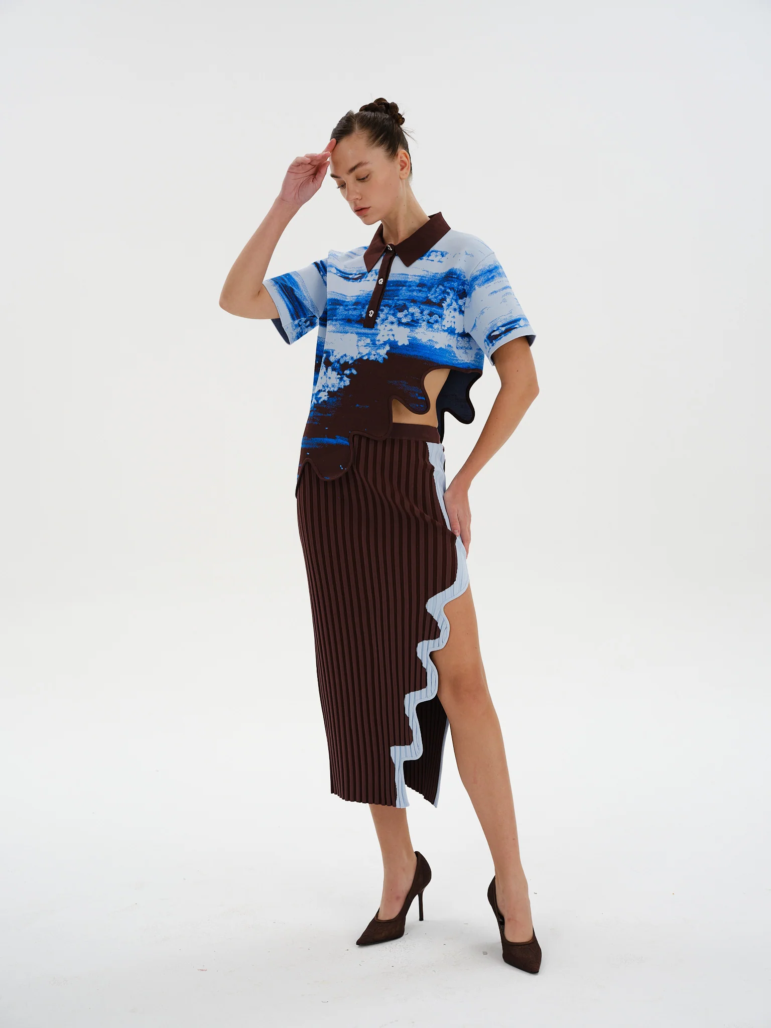 EBONY WAVY POLO SHIRT - Image 3