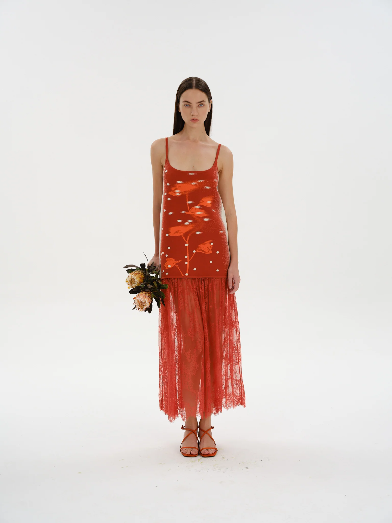 GINGER MIXED MEDIA TANK DRESS