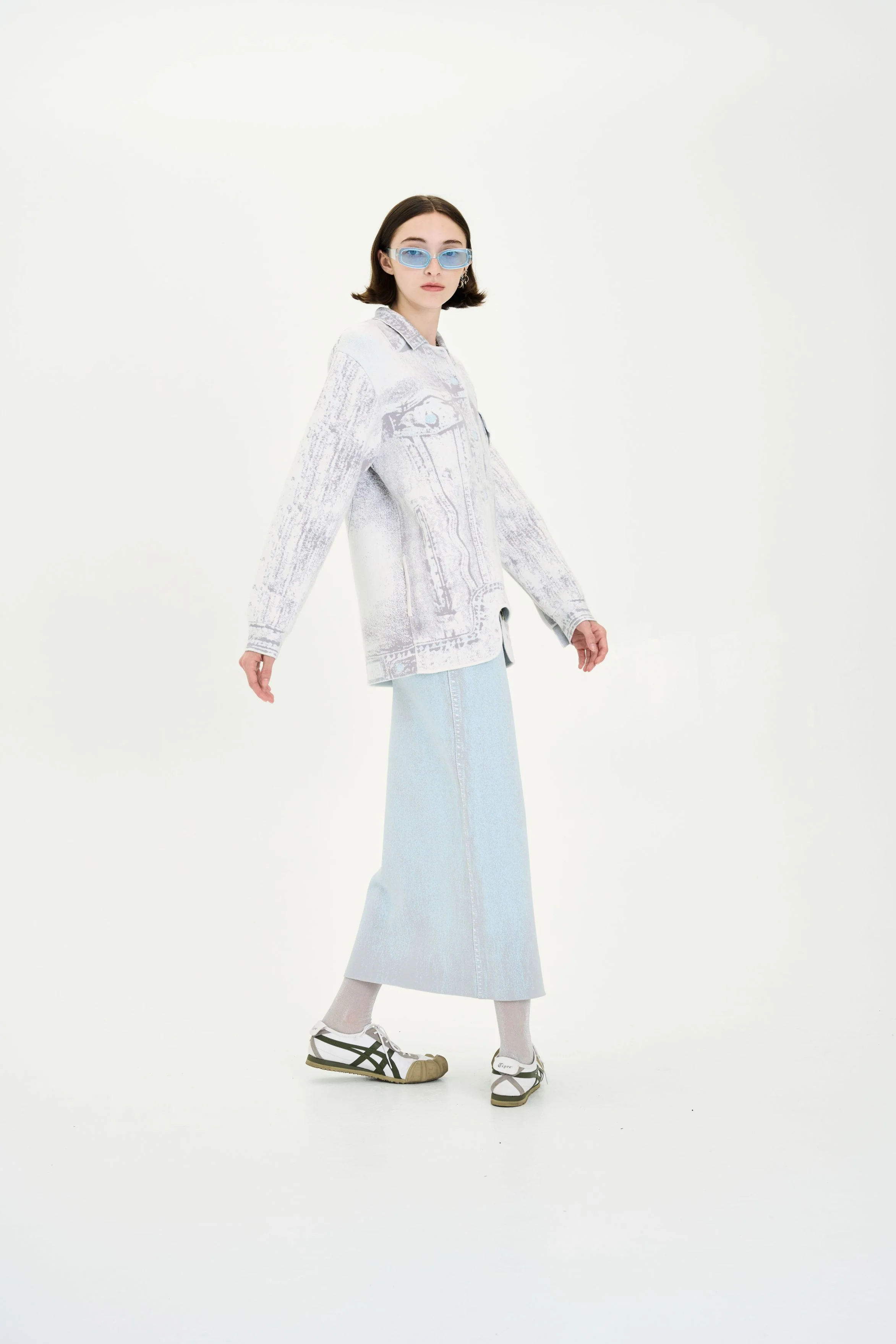 HANA DENIM PRINT OVERSIZED JACKET - Image 2