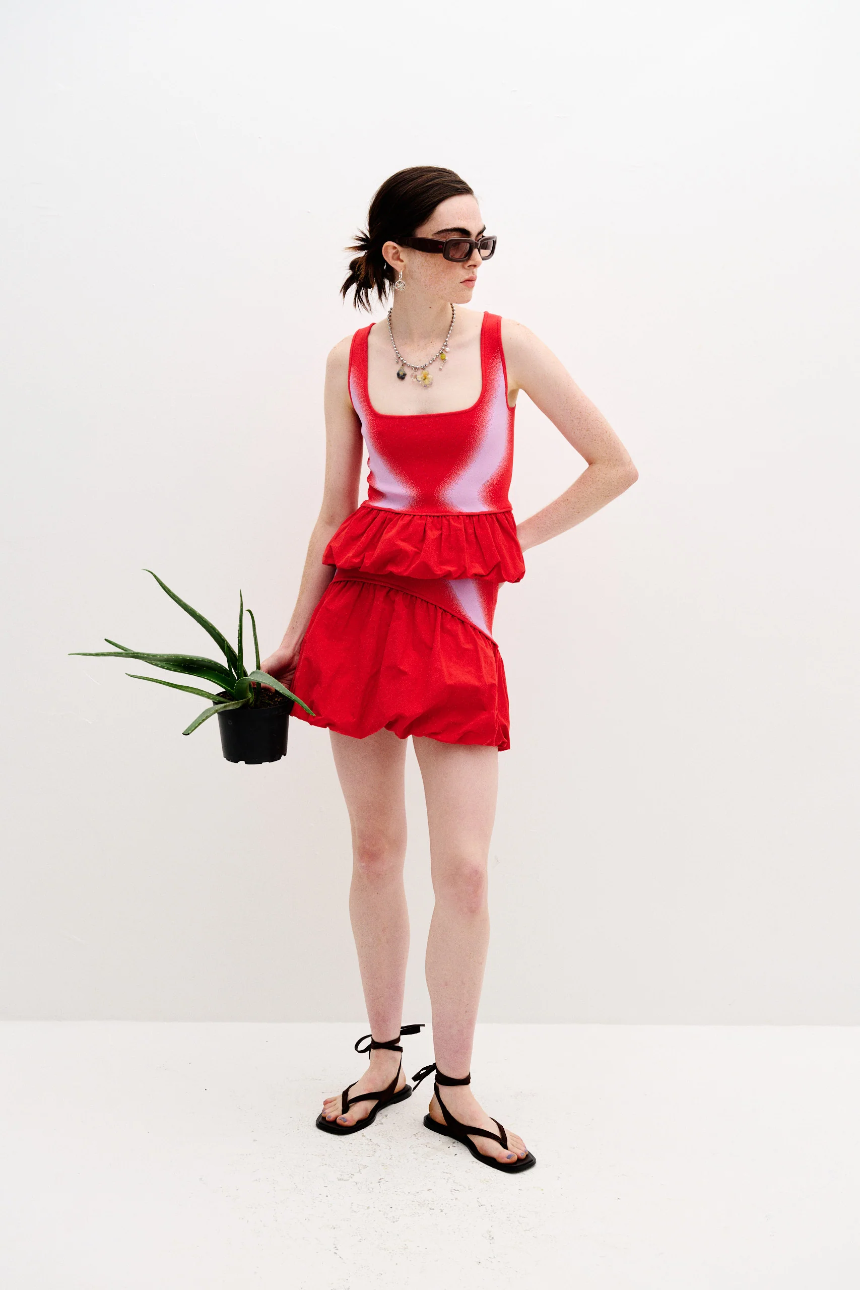 LILY MIXED MEDIA TANK TOP - Image 2
