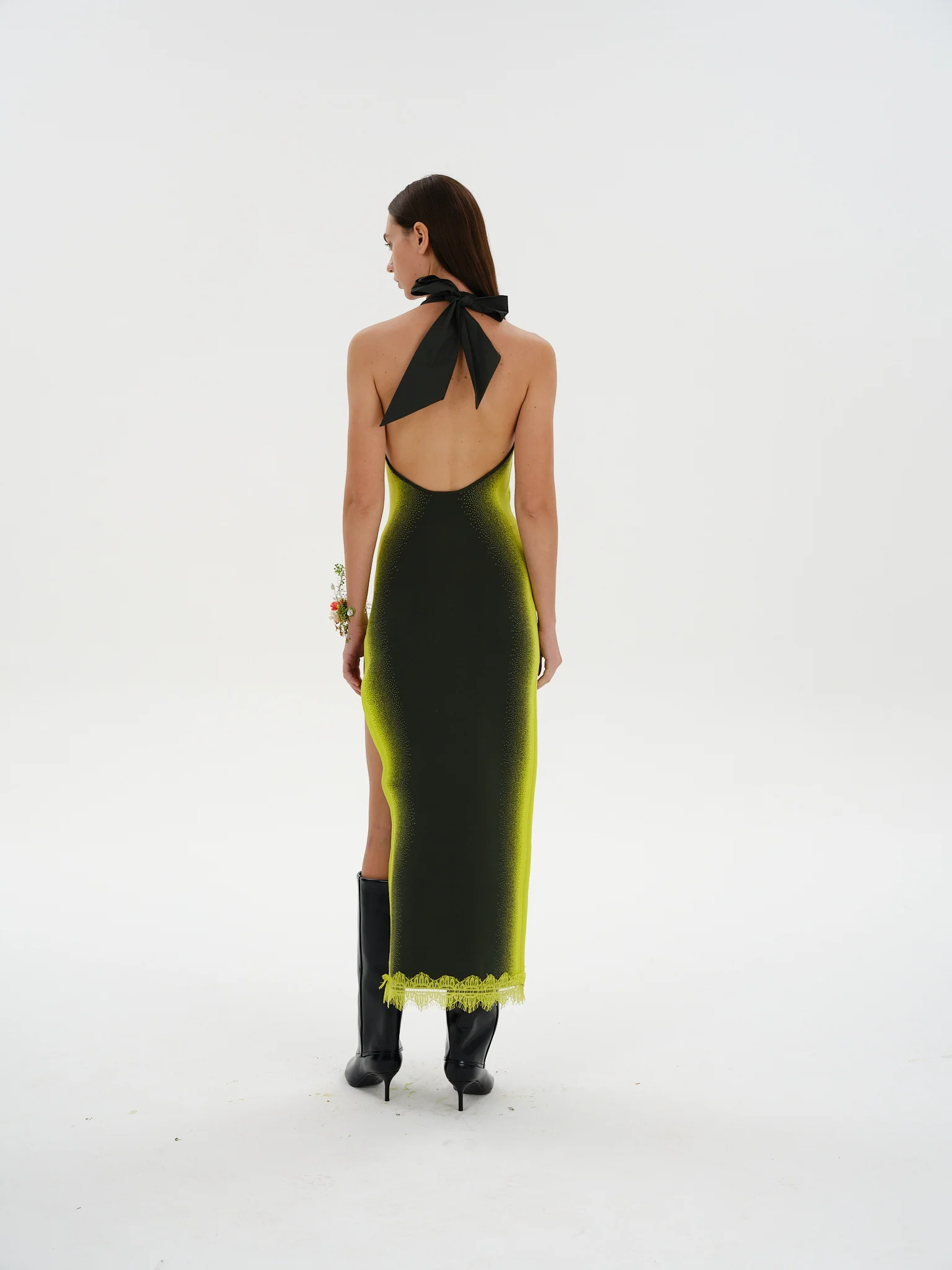 NOAH HALTER NECK LONG DRESS - Image 5