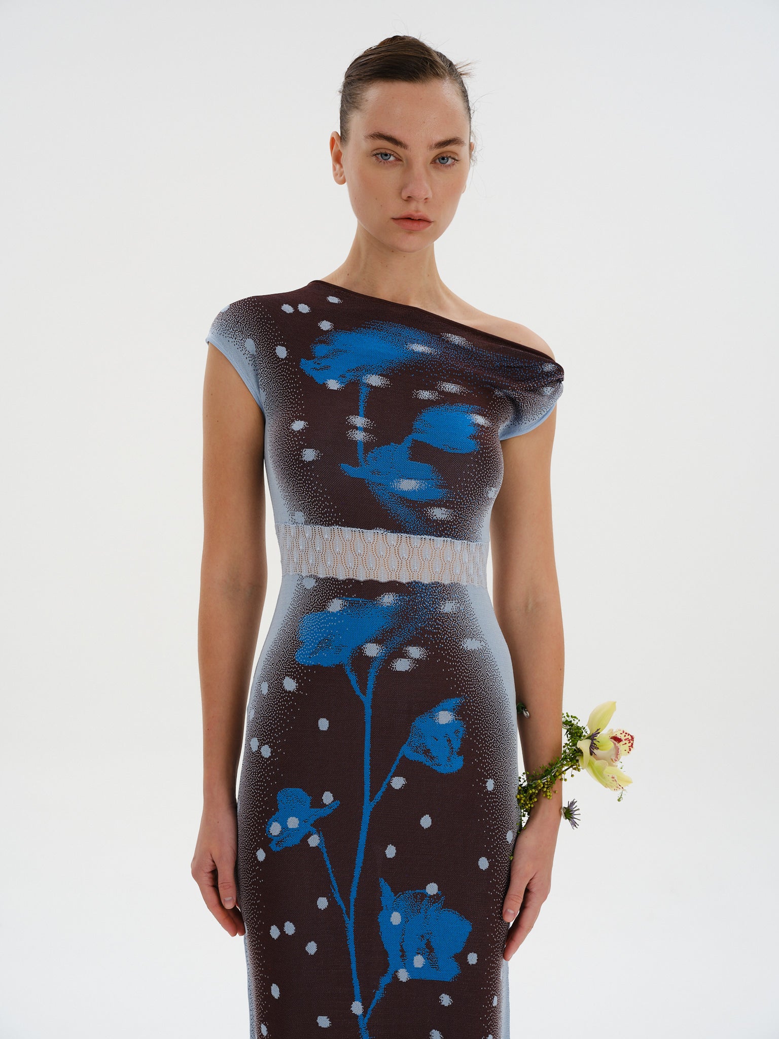 SOFIA DROP SHOULDER LONG DRESS - Image 4